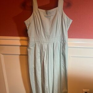 Elegant Light Blue Sleeveless Dress